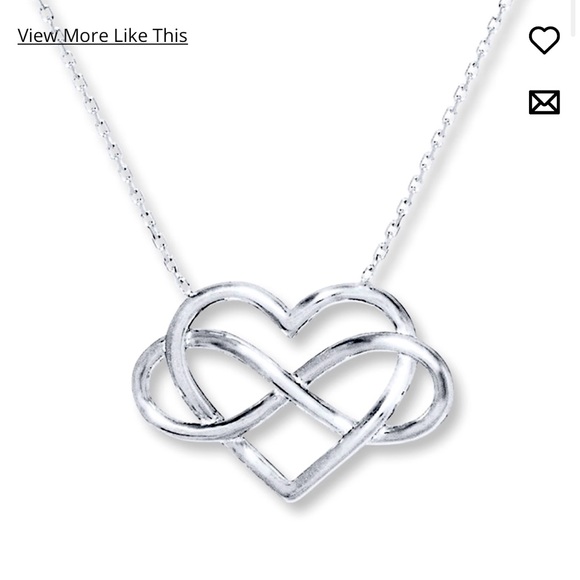 Jared Jewelry - Jared Infinity Heart sterling silver Necklace - never worn